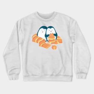 Warmest Season - Knitting Penguin Crewneck Sweatshirt